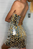 Load image into Gallery viewer, Silver Strapless Bodycon Mirror Short Homecoming Dress