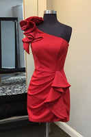 Load image into Gallery viewer, A-Line Blue Spaghetti Straps Corset Homecoming Dress with Floral Printed