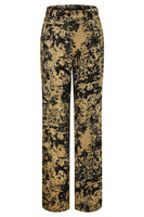 Load image into Gallery viewer, 2 Piece Black Golden Notched Lapel Women Prom Suits