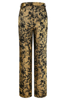 Load image into Gallery viewer, 2 Piece Black Golden Notched Lapel Women Prom Suits