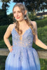 Load image into Gallery viewer, Blush A Line Spaghetti Straps Short Homecoming Dress with Criss Cross Back
