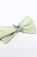 Load image into Gallery viewer, Light Green Men&#39;s 3-Piece Accessory Set (Bow Tie, Pocket Square, Pin)
