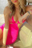 Load image into Gallery viewer, Fuchsia Halter Bodycon Cut Out Mini Dress