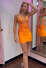 Load image into Gallery viewer, Sparkly Royal Blue Lace-Up Back Tight Homecoming Dress with Sequins