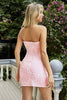 Load image into Gallery viewer, Sparkly Royal Blue One Shoulder Sequined Homecoming Dress with Embroidery