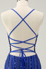 Load image into Gallery viewer, Royal Blue Spaghetti Straps Bodycon Homecoming Dress with Sequins