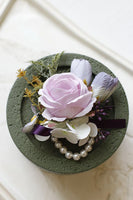 Load image into Gallery viewer, Apricot Prom Wrist Corsage and Men‘s Boutonniere For Wedding