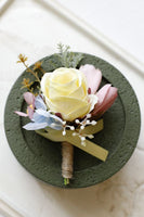 Load image into Gallery viewer, Apricot Prom Wrist Corsage and Men‘s Boutonniere For Wedding