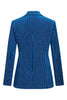 Load image into Gallery viewer, 2 Piece Ink Blue Stripe Notched Lapel Long Sleeves Women Prom Suits