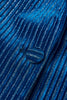 Load image into Gallery viewer, 2 Piece Ink Blue Stripe Notched Lapel Long Sleeves Women Prom Suits