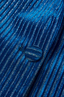 Load image into Gallery viewer, 2 Piece Ink Blue Stripe Notched Lapel Long Sleeves Women Prom Suits