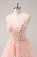 Load image into Gallery viewer, Royal Blue A-Line Spaghetti Straps Homecoming Dress with Appliques