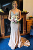 Load image into Gallery viewer, Sparkly Champagne Corset Long Prom Dress with Beading