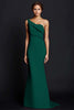 Load image into Gallery viewer, One Shouder Dusty Rose Mermaid Long Satin Formal Dress