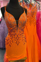 Load image into Gallery viewer, Sparkly Royal Blue Lace-Up Back Tight Homecoming Dress with Sequins