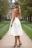 Load image into Gallery viewer, Strapless A Line Little White Dress
