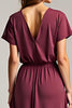Load image into Gallery viewer, A Line Cabernet Chiffon Long Mother of the Bride Dress