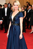 Load image into Gallery viewer, Ruched A Line Navy Satin Long Gala Dress with Short Sleeves