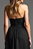 Load image into Gallery viewer, Black A Line Sweetheart Long Formal Dress