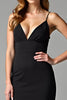 Load image into Gallery viewer, Modest Black Sheath Long Formal Dress