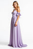Load image into Gallery viewer, A Line Lilac V-Neck Long Bridesmaid Dress with Pockets