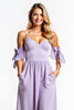 Load image into Gallery viewer, A Line Lilac V-Neck Long Bridesmaid Dress with Pockets