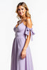 Load image into Gallery viewer, A Line Lilac V-Neck Long Bridesmaid Dress with Pockets