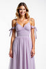 Load image into Gallery viewer, Spaghetti Straps Lilac Chiffon Long Bridesmaid Dress