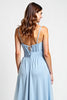 Load image into Gallery viewer, Sweetheart Sky Blue Chiffon Long Bridesmaid Dress
