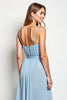 Load image into Gallery viewer, V-Neck Sky Blue Chiffon Long Bridesmaid Dress