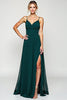 Load image into Gallery viewer, Pine A Line Long Chiffon Bridesmaid Dress with Slit