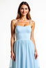 Load image into Gallery viewer, A Line Sky Blue Backless Long Bridesmaid Dress