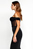 Load image into Gallery viewer, Black Mermaid Off the Shoulder Long Formal Dress with Slit