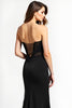 Load image into Gallery viewer, Black Sweetheart Long Appliqued Formal Dress with Slit