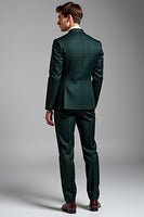 Load image into Gallery viewer, Dark Green Notch Lapel Two Button 2 Piece Prom Suits