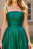 Load image into Gallery viewer, Dark Green A Line Satin Backless Long Prom Dress