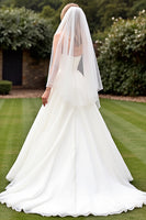 Load image into Gallery viewer, Simple Ivory Ball Gown Sweetheart Sweep Train Wedding Dress