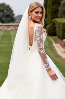 Load image into Gallery viewer, Ivory Organza Ball Gown Sweetheart Sweep Train Wedding Dress