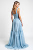 Load image into Gallery viewer, Sky Blue High-Low Sweetheart Bridesmaid Dress