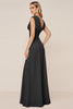 Load image into Gallery viewer, Candy Pink Sheath V-Neck Long Bridesmaid Dress with Slit