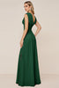 Load image into Gallery viewer, Candy Pink Sheath V-Neck Long Bridesmaid Dress with Slit