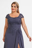 Load image into Gallery viewer, Twilight Chiffon A Line Plus Size Mother of the Bride Dress with Slit