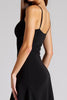 Load image into Gallery viewer, Black A Line High Low Pleated Formal Dress