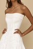 Load image into Gallery viewer, White A Line Lace Long Rehearsal Dinner Dress