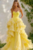 Load image into Gallery viewer, Daffodil Sweetheart Long Ball Gown Prom Dress with Ruffles