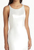Load image into Gallery viewer, White Satin Scoop Midi Mermaid Engagement Dress