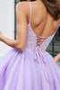 Load image into Gallery viewer, Sparkly Lilac A Line Tulle Short Corset Homecoming Dress