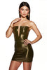 Load image into Gallery viewer, Sparkly Dark Golden Corset Satin Bodycon Short Homecoming Dress