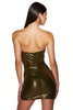 Load image into Gallery viewer, Sparkly Dark Golden Corset Satin Bodycon Short Homecoming Dress