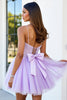 Load image into Gallery viewer, Sparkly Lilac Corset A Line Short Tulle Homecoming Dress